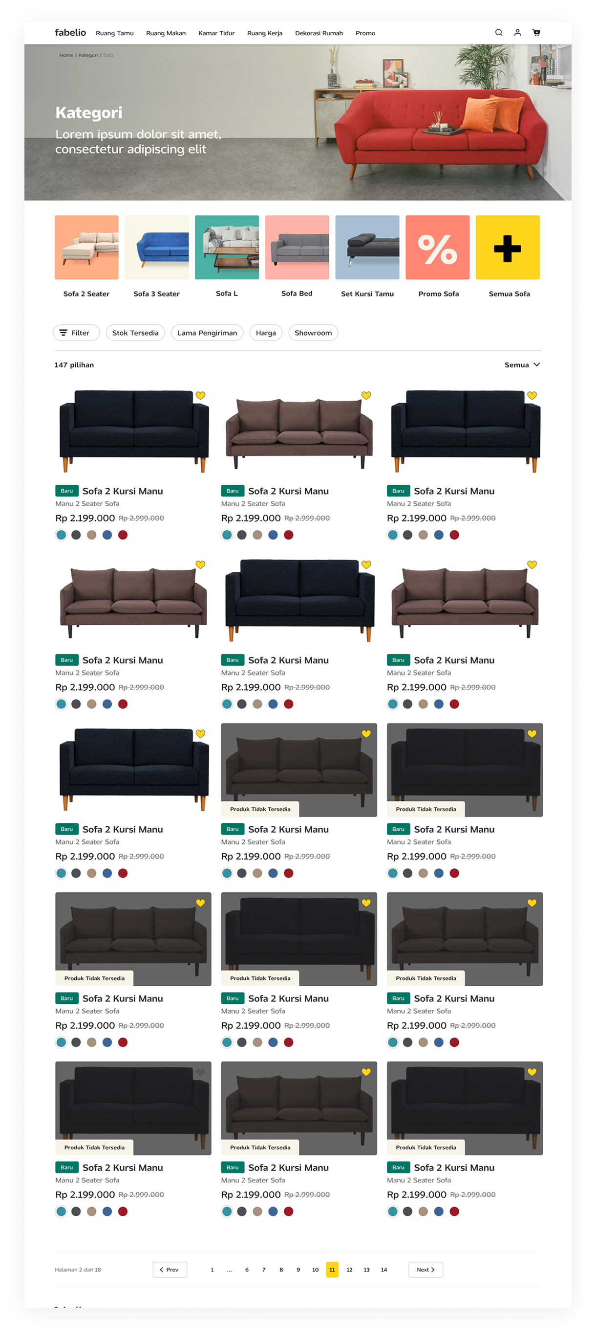 Catalogue desktop redesign
